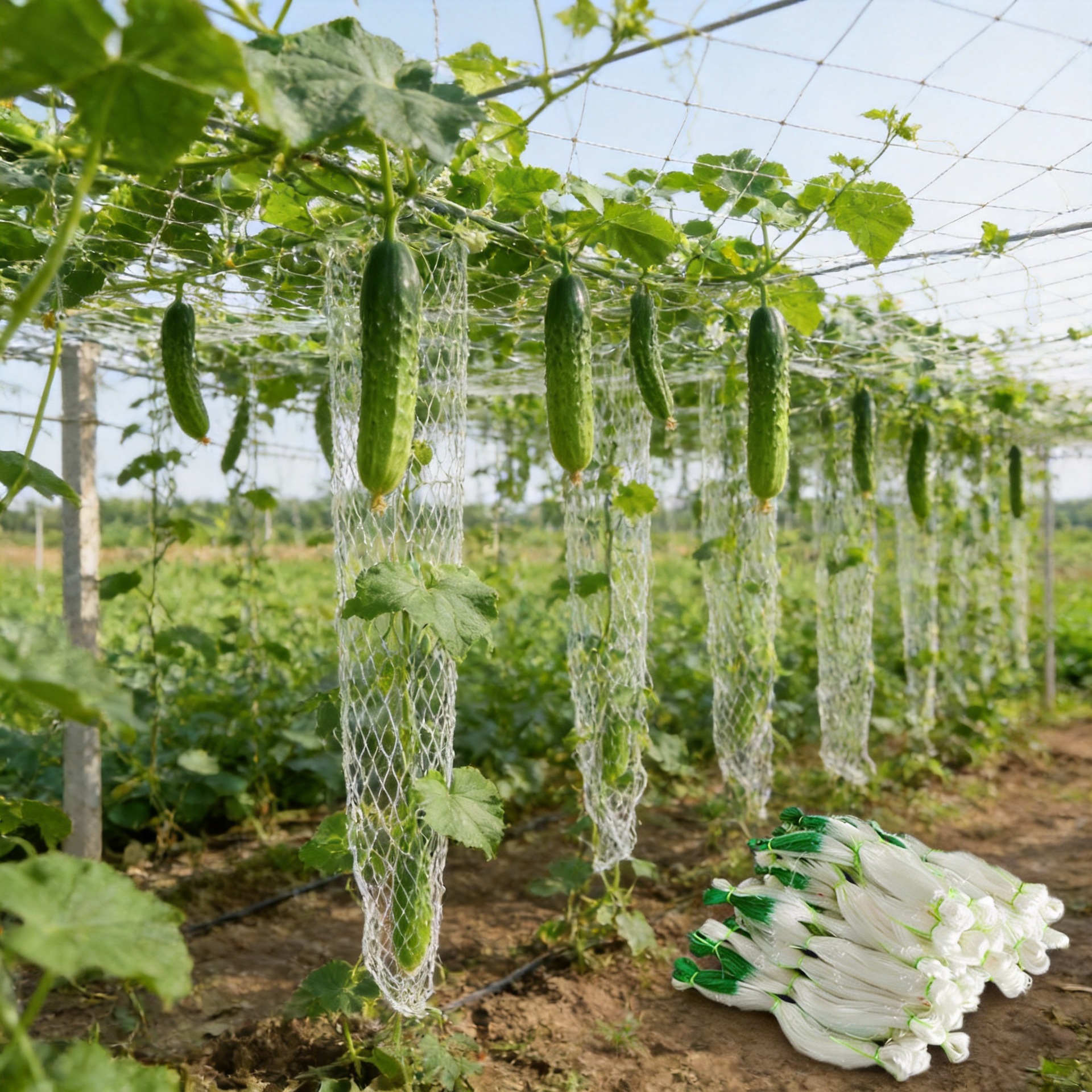 Malla para plantas, red de cultivo, red de trepar, enredadera agrícola, enredadera para flores, malla para plantas de yam en exteriores, para melón amargo, luffa, pepino, frijoles y frutas.