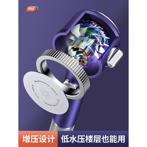 Spa Shower Head Shower Set with High-Pressure Filtered Rain Shower Head, Japanese Lotus Shower Head, High-Flow Shower System for Bath and Shower