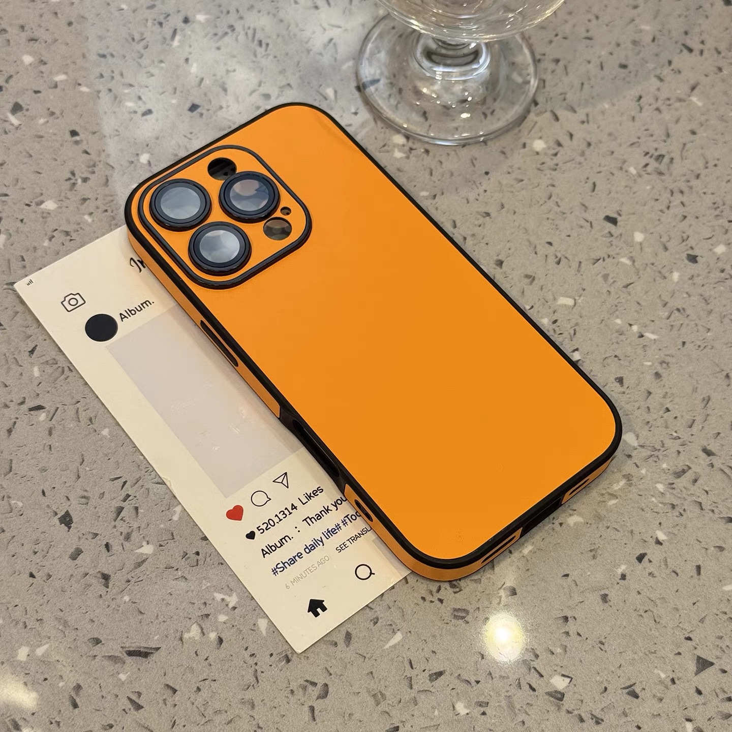 Funda de Cuero Simple para iPhone 17 Pro Max, Compatible con Apple 16, con Protector de Lente de Cobertura Total y Protección Anticaídas