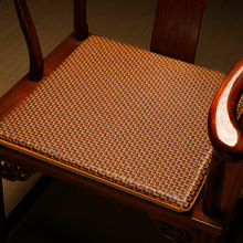夏季凉席椅垫新中式红木椅坐垫透气藤席沙发垫夏天圈椅茶椅垫座垫