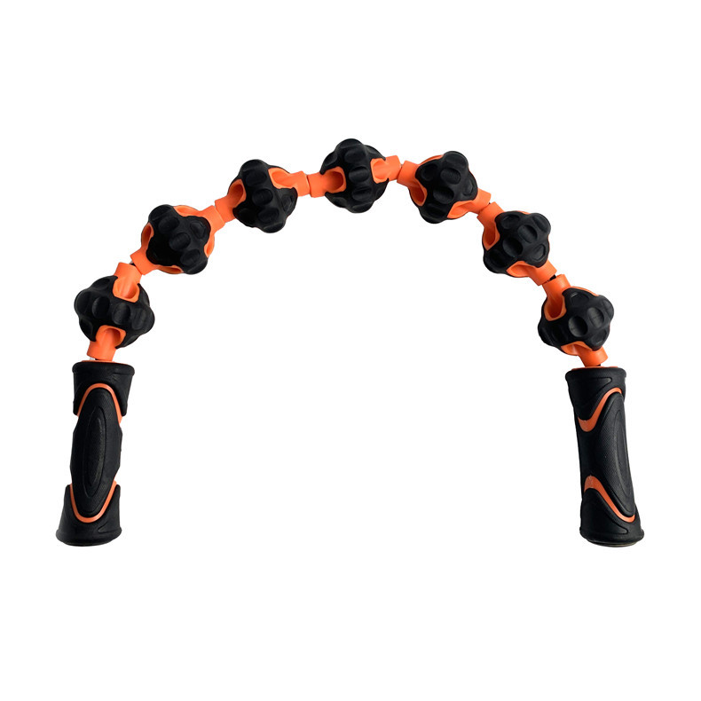 Bola de masaje con cuerda para fitness y uso al aire libre, masajeador portátil para espalda, hombros, cuello y piernas