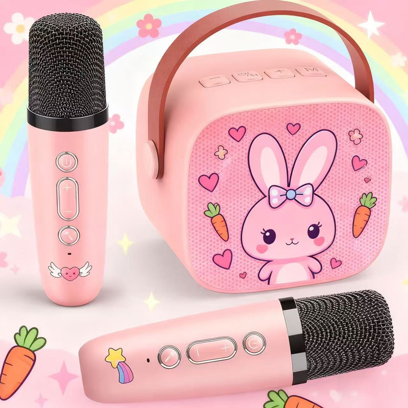 Bluetooth Speaker Wireless Karaoke Microphone Heavy Bass Singing Device Cross-Border P2/K1_voghion.com