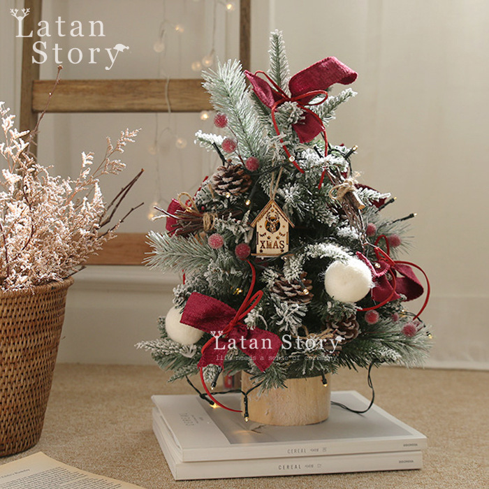 Shengyuan explosión de bayas de escritorio set de árbol de Navidad DIY decoraciones navideñas hogar ventanas decoraciones al por mayor
