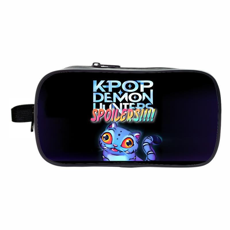 K-Pop ハンターウィッチペンバッグ大容量二層鉛筆バッグ DIY カスタムペンバッグ|undefined