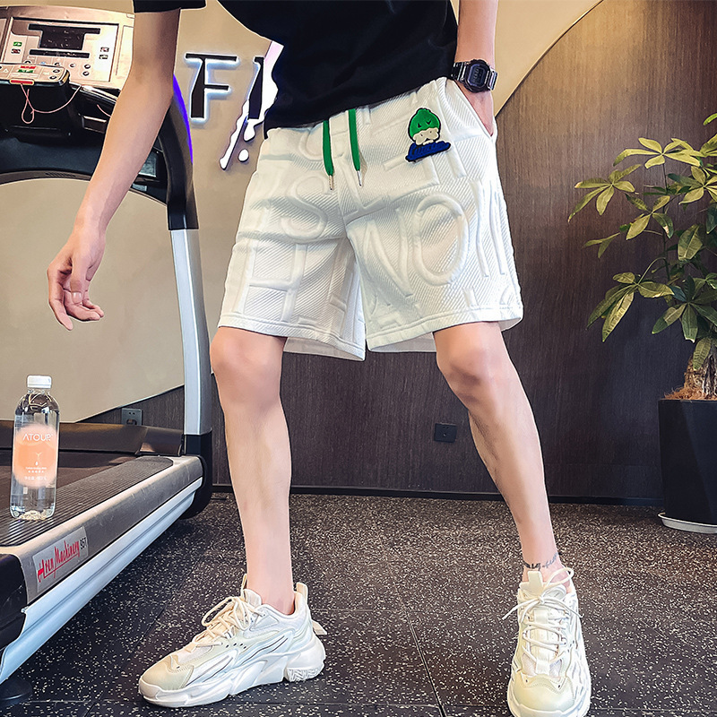 5 Points Shorts Men's 2022 New Summer Internet Trendy Brand Casual All-match Trendy Instagram Style Wafflet Pants