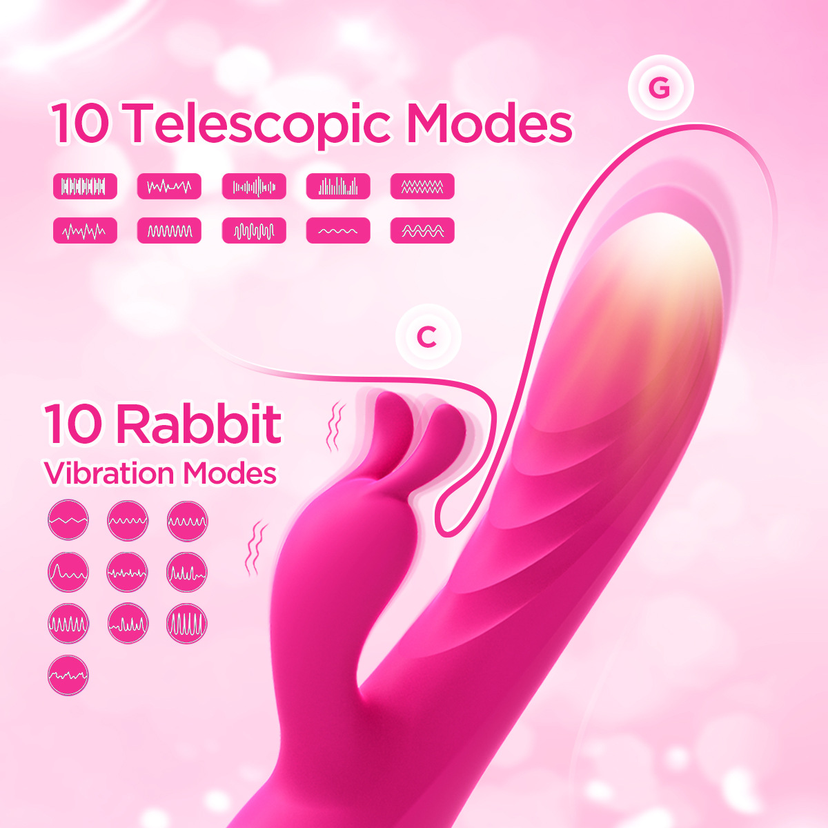 New Adult Sex Products For Women, Erotic Suction And Retractable Vibrator, Female G-spot Masturbator, In Stock At The_voghion.com