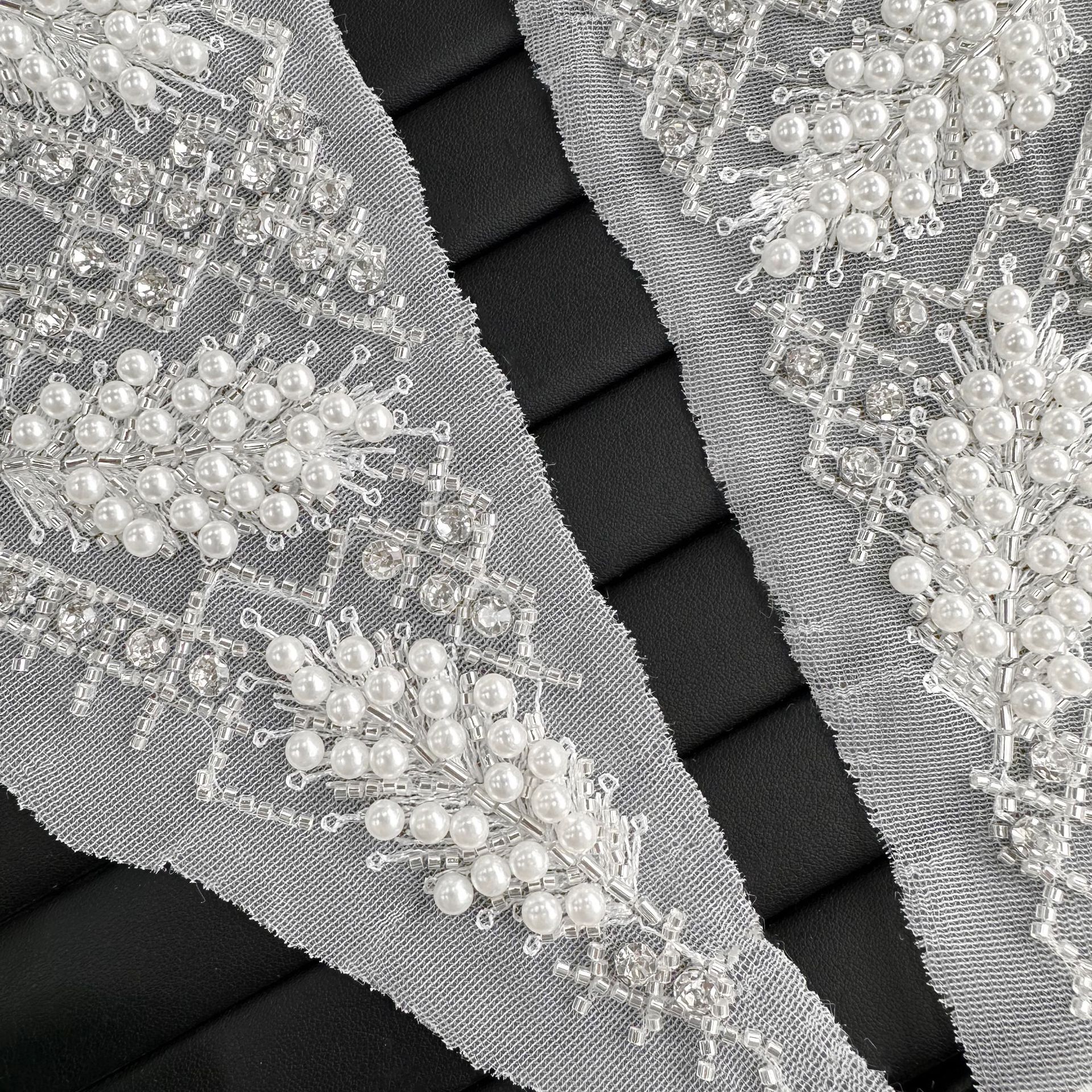 Accesorios de decoración de núcleo de diamante de perla DIY accesorios de ropa hecha a mano cheongsam accesorios de ropa de China encaje de diamante de malla