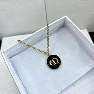 D迪/新款CD黑色项链女气质五角星字母复古项饰潮流气质饰品批发