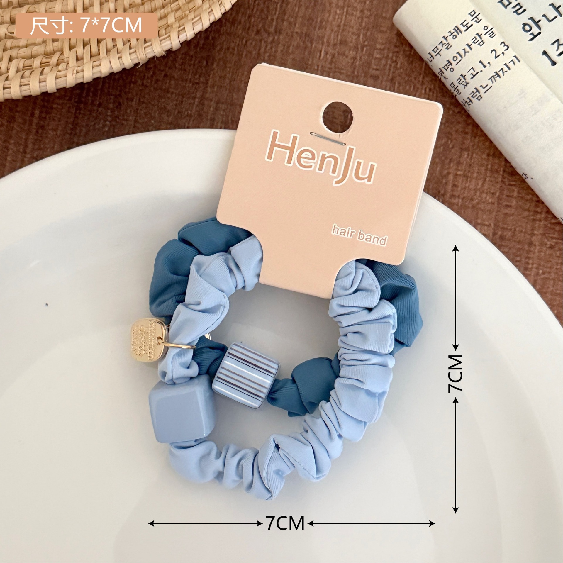 Nuevo punto ondulado anillo de pelo intestino delgado adornamiento de cabello de alta elasticidad duradera cuerda de cabello de correa de cabello para chicas al por mayor