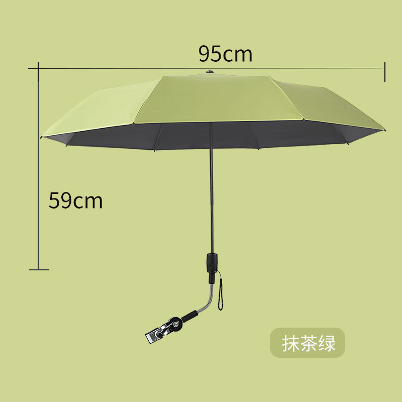 Venta al por mayor cochecito de bebé sombrilla resbalón muñeca artefacto de los niños coche sol paraguas impermeable Universal con bebé