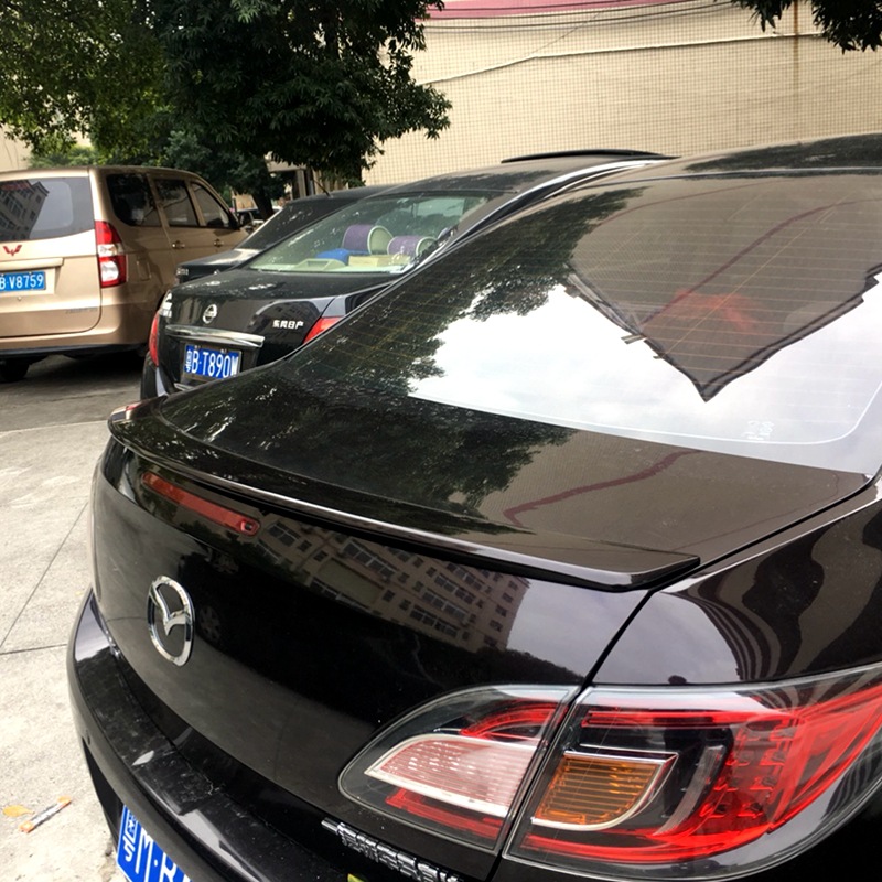 Suitable for 2009-2015 Mazda 6 Ruizhi Rear Wing Modification Horizontal Pressure Tail Fixed Wing Without Drilling with Paint
