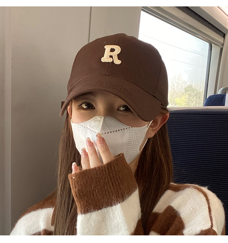 Women's Duck Tongue Cap Spring Autumn Baseball Cap Stiff Top Large Head Circumference Wide Brim Deep Crown R Face-Slimming 2023 Summer New Style