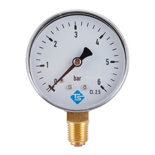 0-6bar 1/4NPT 60mm直径径向空气压力表气压表油压表液压表水压表
