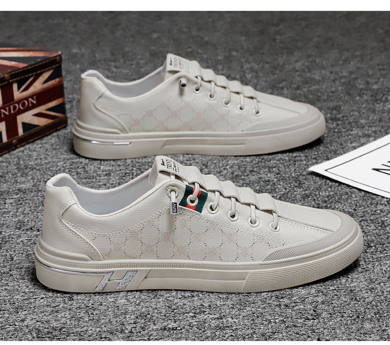 Sneakers, Herren-Sommer, Herrenschuhe, 2023, neu, atmungsaktiv, Sport, lässig, Netzschuhe, Jugend, trendy, vielseitig, weiß, Herrenschuhe_voghion.com