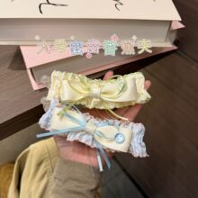 韩式新款蝴蝶结飘带香蕉夹时尚百搭学生少女发卡侧边夹盘发夹发饰