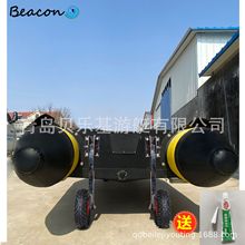充气船拖车J轮充气轮橡皮艇拖轮加强型艉轮钓鱼船艉轮厂家直供