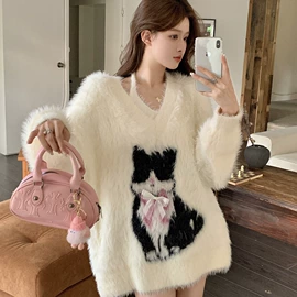 女式针织衫;毛衣;半身裙