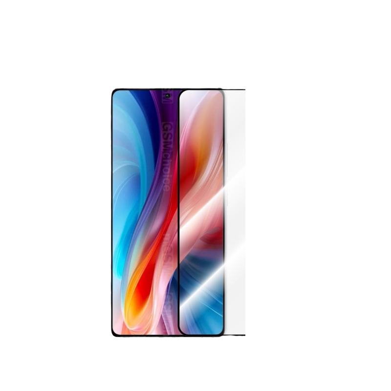 Aplicable a Redmi Note13 versión global pantalla de seda HD película templada rojo Mi note13Pro película blanca totalmente transparente