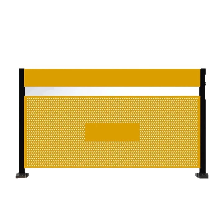 Customized Workshop Channel Guardrail Indoor and Outdoor Sightseeing Fence Workshop Equipment Isolation Fence Removable Perforated Plate