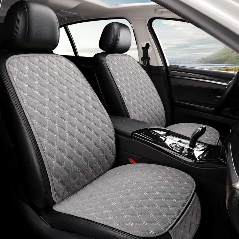 Cojín del asiento del coche cuatro estaciones universal de cinco asientos de lino de tres piezas cubierta del asiento del coche comercio exterior estilo de venta caliente