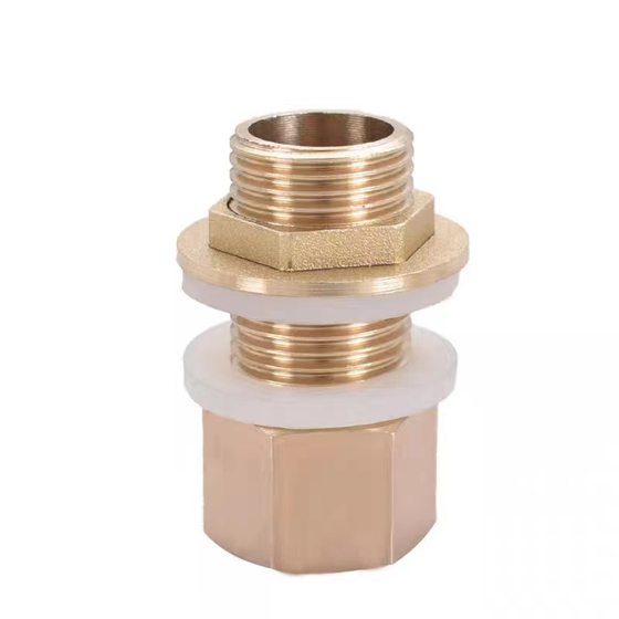 Copper water tank connector pool fish pond water tank internal and external wire direct