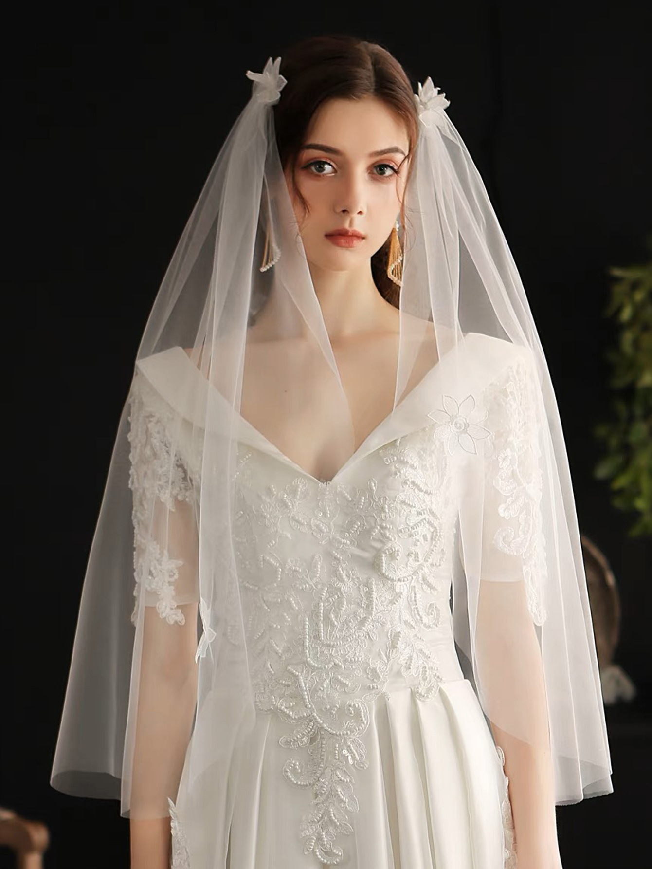 Women's Flower Lady Wedding Cloth Birdcage Veils display picture 2