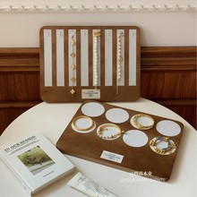 韩系复古木质珠宝首饰展示架直播陈列戒指耳钉耳环饰品店道具