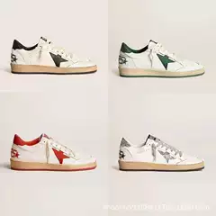 2024 Spring/Summer Women's BALLSTAR Dirty Sneakers with Hidden Heel Lace-Up Casual Skate Shoes Men's Spring New Arrivals