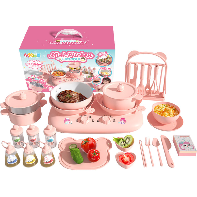 Juguetes Xiaoling mini cocina verdadera cocina completa versión real de cocina niña juguetes caseros regalos escolares