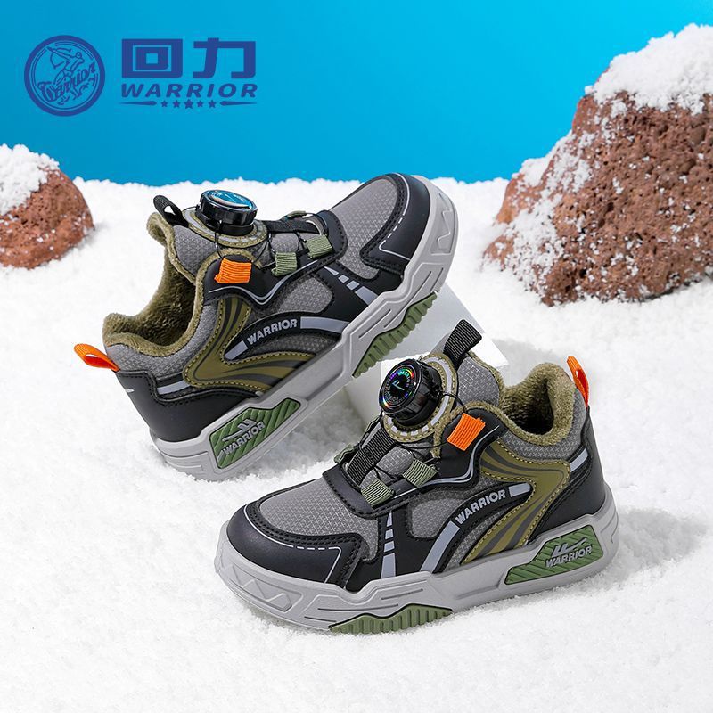 Zapatos infantiles de invierno nuevo 2025 zapatos de algodón para niños con zapatos de lana para niñas zapatos casuales calentadores