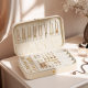 Cross-border direct supply jewelry box large capacity single-layer simple earrings earrings ring necklace box jewelry storage wholesale