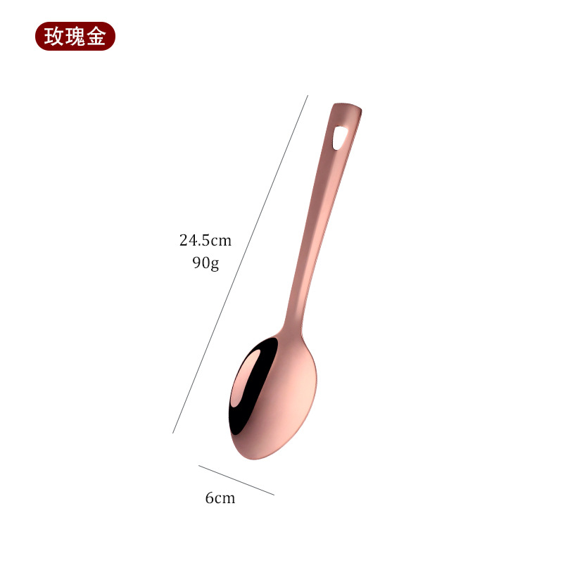 BD006 스몰 퍼블릭 스푼-로즈골드
