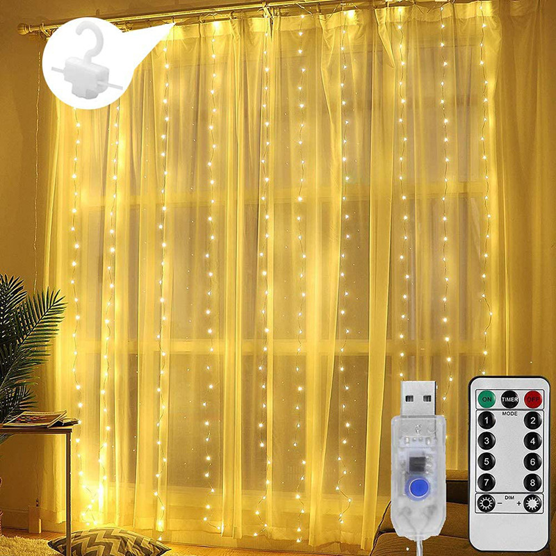 Curtain Lantern 8 Mode Decoration Lantern Star Amazon Ice Strink…