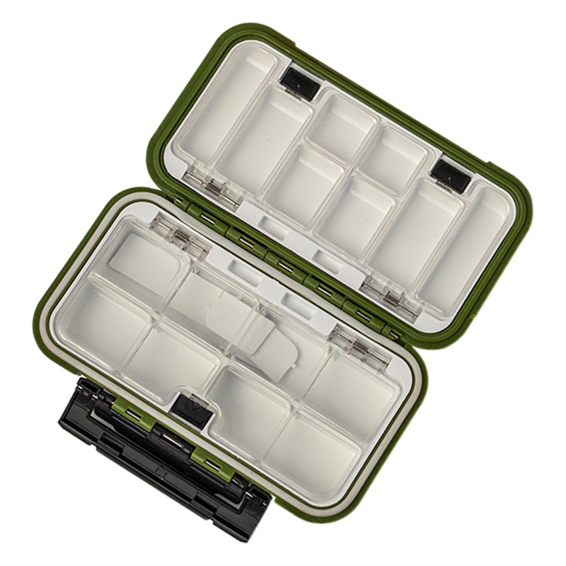 Impermeable accesorios Caja multifuncional anzuelo herramienta luya caja 12 16 28 rejilla más color duro cebo suave almacenamiento