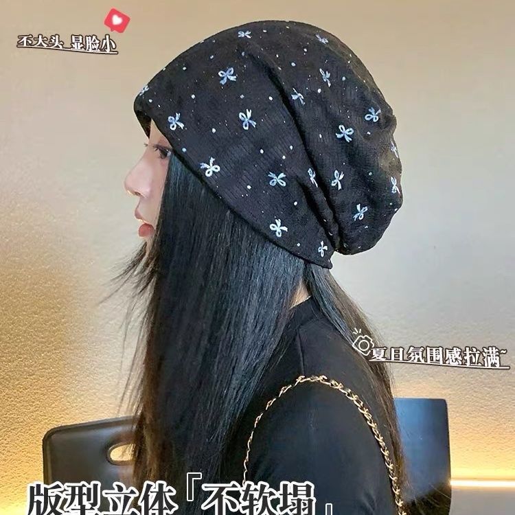 月子帽春秋产妇帽亲肤网孔透气夏季包头涤纶孕妇套头帽产后堆堆帽|undefined