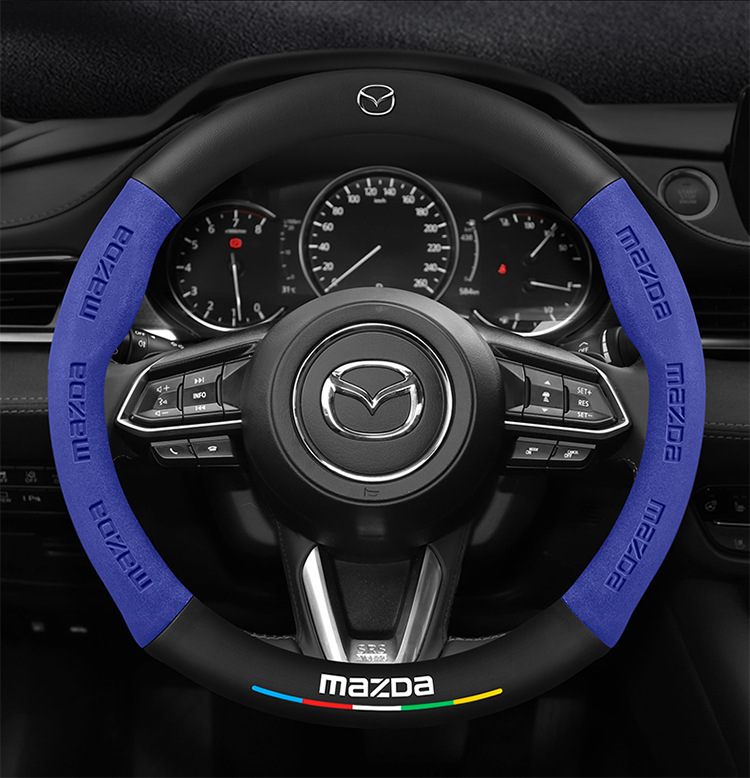 Suitable for Mazda 3/6/8/Cx30/Cx4/Cx5 Angkesela Cx8 Star Cx3 Leather Steering Wheel Cover