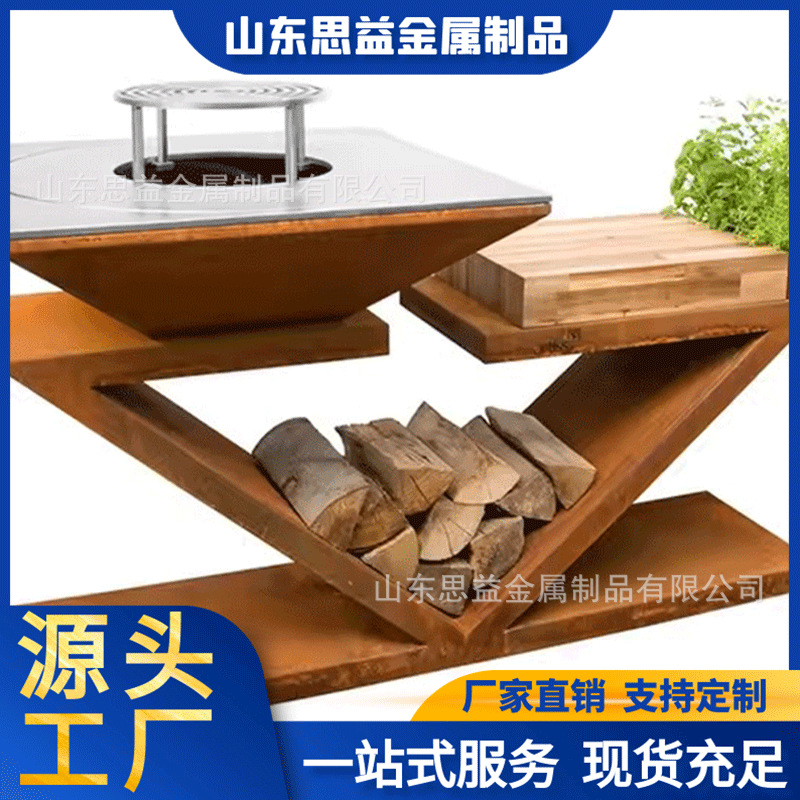 horno de acero resistente a la intemperie para quemar leña, horno de carbón, horno de barbacoa al aire libre, horno de granja interior