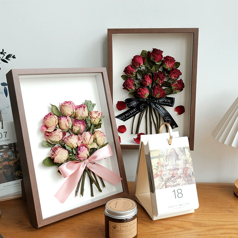 Готовые красные розы, вечные цветы, настоящие цветы