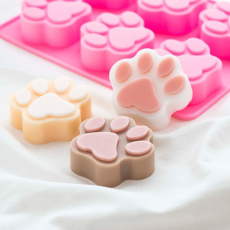 9連異なる草花形食品級シリコン型チョコレートキャンディーゼリー凉粉金型DIY手作り石けん型|undefined