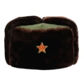 Green Cloth 160g Red Brown Velvet Sickle and Five-Pointed Star