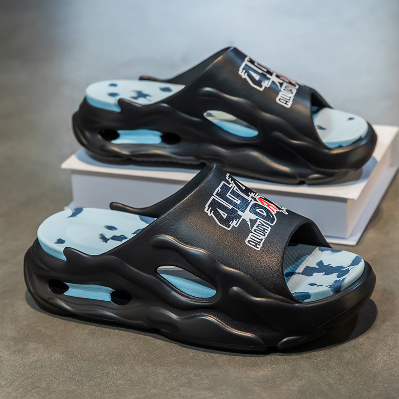 Zapatillas de suela gruesa de EVA de gama alta para hombre para aumentar la sensación de pisar mierda