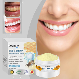 Oralhoe Bee Venom Care Tooth Powder Protects Gums, Freshens Breath, Cleans Teeth, Mild Ingredients Oral Care