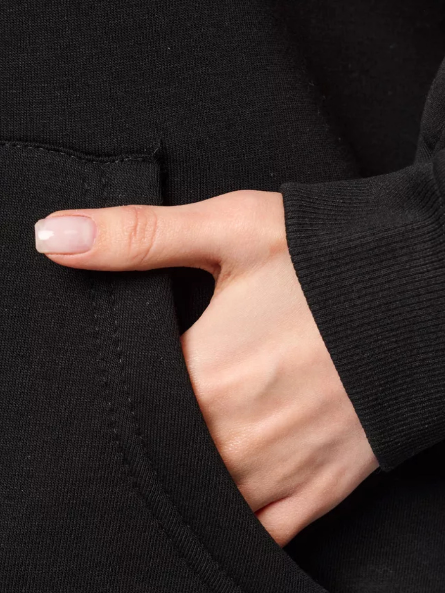 Felpa con cappuccio ampia e comoda, nuova, autunno inverno, design semplice, stampa, oversize, versatile, top._voghion.com