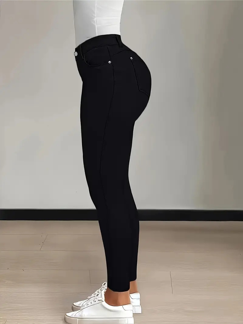 European and American multi-color elastic skinny jeans, high waist, slimming, slim feet pants, hip lifting pencil pants, JEANS
