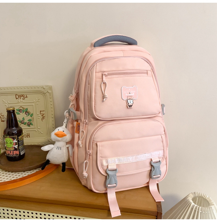 Exquisite schoolbag, large-capacity lightweight backpack for both men and women, backpack for 2024 junior high school, senior high school and college students, for commuting undefined