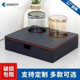 高档酒店洗漱用品盒亚克力收纳盒星级酒店宾馆客房易耗品盒