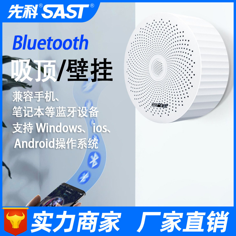 SAST/先科 G6明装吸顶音响吊顶悬挂式无线蓝牙商用3D环绕蓝牙音箱