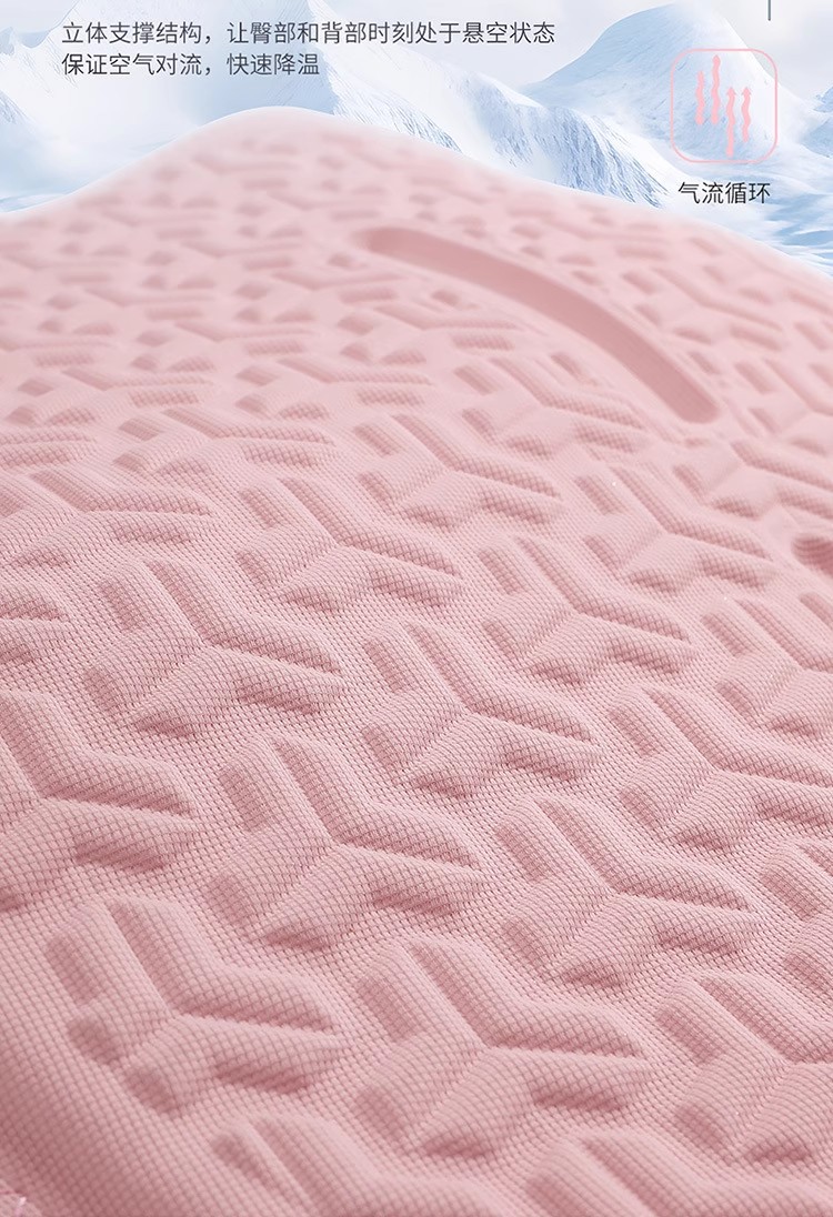 Summer Car Seat Cushion Universal Cooling Pad Honeycomb Breathable Ventilated Seat Back Non-Slip Jelly Cold Gel Single Pad