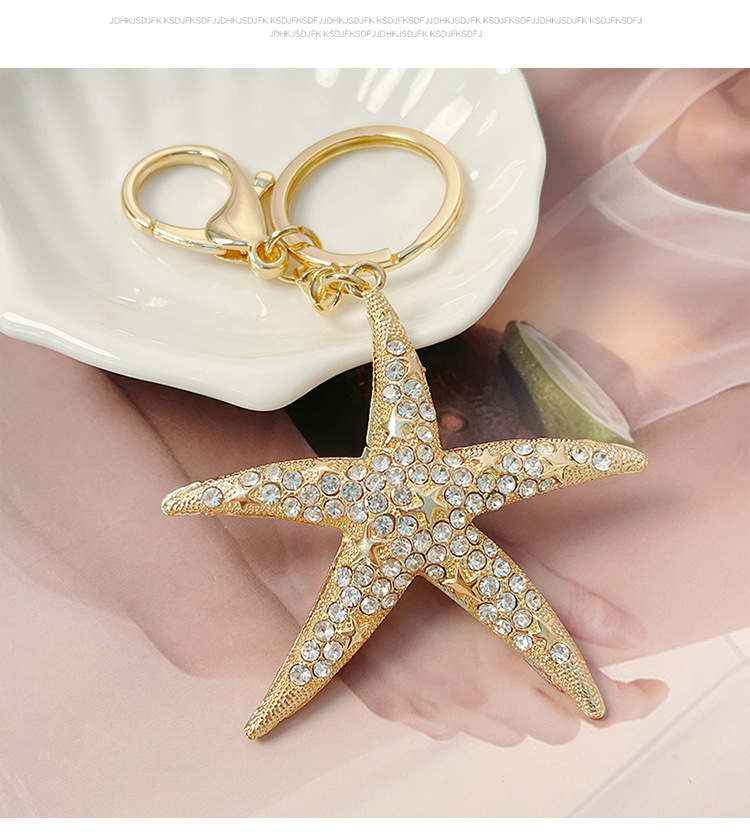 Cartoon Style Zinc Alloy Pentagram Women's Bag Pendant Keychain display picture 6