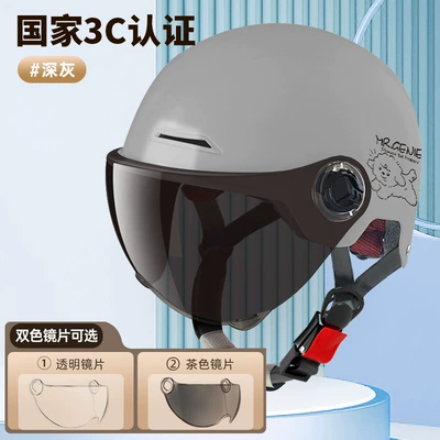 standard electric car motorcycle summer | Motorcycle Safety Supplies - l007-summer-primary-color-dark-gray-line-dog-transparent-lens-brown-lens